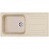 Chiuvetă de bucătărie Smeg LZ150AV2, 100 cm, material rezistent la zgârieturi, ușor de curățat, bej