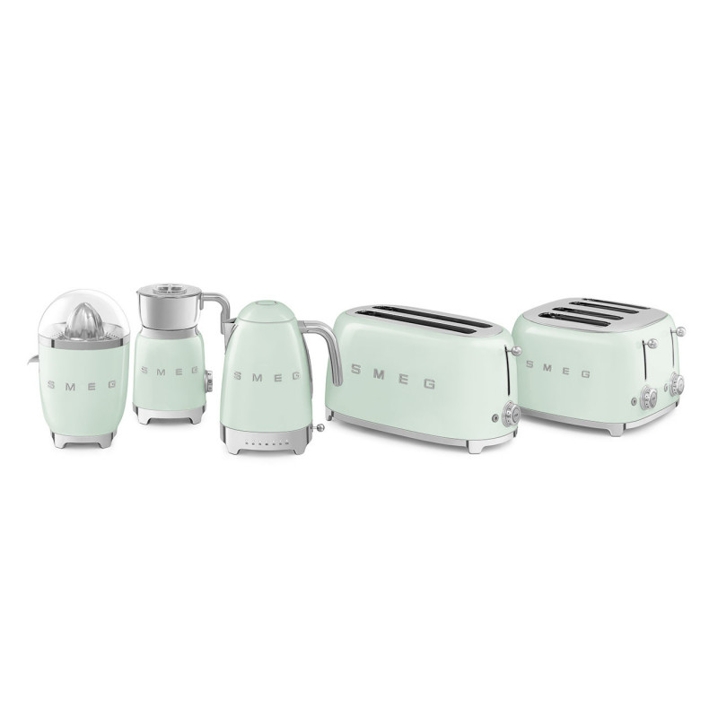 Storcător electric de citrice Smeg CJF11PGEU, 70 W, sistem anti-picurare, bază antiderapantă, verde pastel