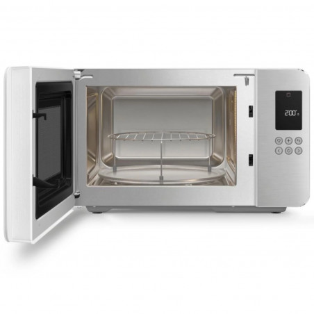 Cuptor cu microunde cu gratar 4in1 SMEG Collezione MOC01WHMEU, 1900 W, 29 l, 18 programe, Inchidere lina, Semnal sonor, Ecran LCD, Alb mat