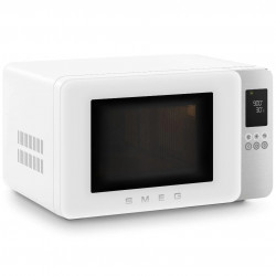 Cuptor cu microunde cu gratar 4in1 SMEG Collezione MOC01WHMEU, 1900 W, 29 l, 18 programe, Inchidere lina, Semnal sonor, Ecran LCD, Alb mat