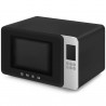 Cuptor cu microunde si gratar 4in1 SMEG Collezione MOC01BLMEU, 1900 W, 29 l, 18 programe, Inchidere lina, Semnal sonor, Ecran LCD, Negru mat