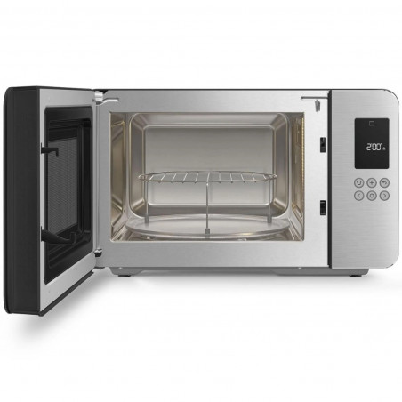 Cuptor cu microunde si gratar 4in1 SMEG Collezione MOC01BLMEU, 1900 W, 29 l, 18 programe, Inchidere lina, Semnal sonor, Ecran LCD, Negru mat