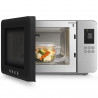 Cuptor cu microunde si gratar 4in1 SMEG Collezione MOC01BLMEU, 1900 W, 29 l, 18 programe, Inchidere lina, Semnal sonor, Ecran LCD, Negru mat