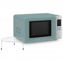 Cuptor cu microunde cu gratar 4in1 SMEG Collezione MOC01EGMEU, 1900 W, 29 l, 18 programe, Inchidere lina, Semnal sonor, Ecran LCD, Verde