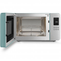 Cuptor cu microunde cu gratar 4in1 SMEG Collezione MOC01EGMEU, 1900 W, 29 l, 18 programe, Inchidere lina, Semnal sonor, Ecran LCD, Verde