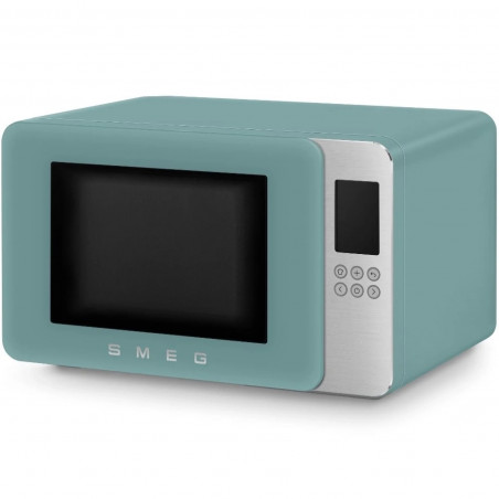 Cuptor cu microunde cu gratar 4in1 SMEG Collezione MOC01EGMEU, 1900 W, 29 l, 18 programe, Inchidere lina, Semnal sonor, Ecran LCD, Verde