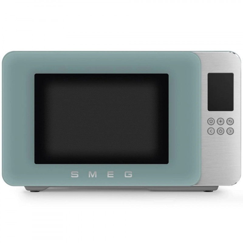 Cuptor cu microunde cu gratar 4in1 SMEG Collezione MOC01EGMEU, 1900 W, 29 l, 18 programe, Inchidere lina, Semnal sonor, Ecran LCD, Verde