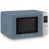 Cuptor cu microunde cu gratar 4in1 SMEG Collezione MOC01SBMEU, 1900 W, 29 l, 18 programe, Inchidere lenta, Semnal sonor, Ecran LCD, Albastru