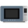Cuptor cu microunde cu gratar 4in1 SMEG Collezione MOC01SBMEU, 1900 W, 29 l, 18 programe, Inchidere lenta, Semnal sonor, Ecran LCD, Albastru