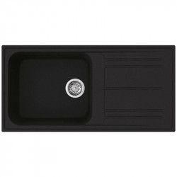 Chiuvetă de bucătărie Smeg LZ150A2, 100 cm, material rezistent la zgârieturi, ușor de curățat, negru