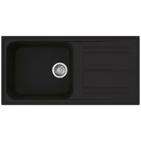 Chiuvetă de bucătărie Smeg LZ150A2, 100 cm, material rezistent la zgârieturi, ușor de curățat, negru