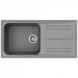 Chiuvetă de bucătărie Smeg LZ150CT, 100 cm, material rezistent la zgârieturi, ușor de curățat, gri