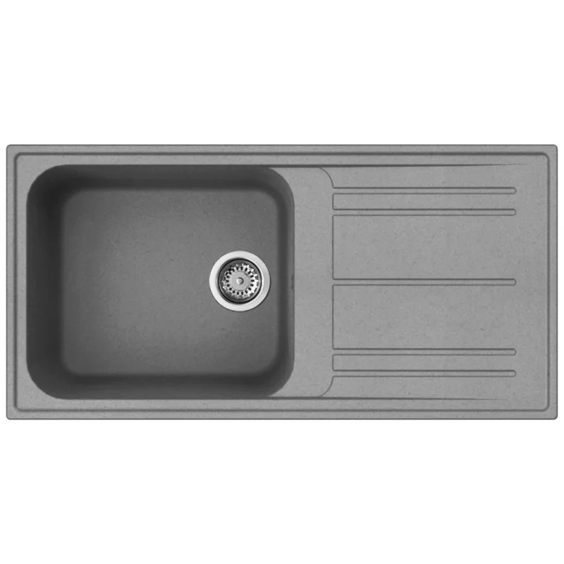 Chiuvetă de bucătărie Smeg LZ150CT, 100 cm, material rezistent la zgârieturi, ușor de curățat, gri