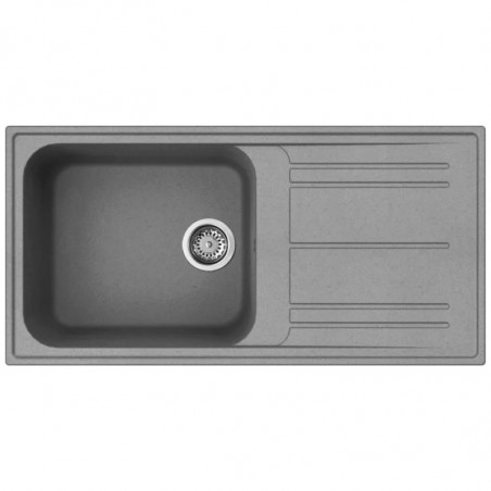 Chiuvetă de bucătărie Smeg LZ150CT, 100 cm, material rezistent la zgârieturi, ușor de curățat, gri