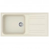 Chiuvetă de bucătărie Smeg LZ150P, 100 cm, material rezistent la zgârieturi, ușor de curățat, crem
