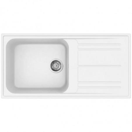 Chiuvetă de bucătărie Smeg LZ150B, 100 cm, material rezistent la zgârieturi, ușor de curățat, alb