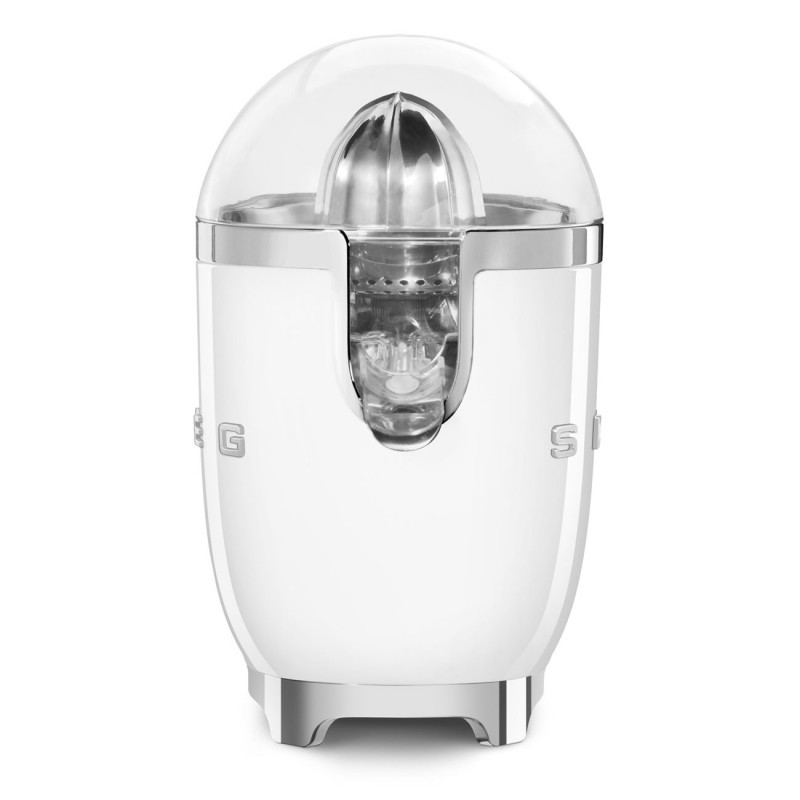 Storcător electric de citrice Smeg CJF11WHEU, 70 W, sistem anti-picurare, bază antiderapantă, alb