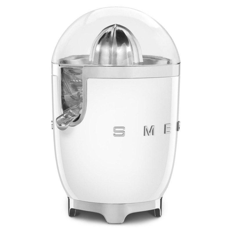 Storcător electric de citrice Smeg CJF11WHEU, 70 W, sistem anti-picurare, bază antiderapantă, alb