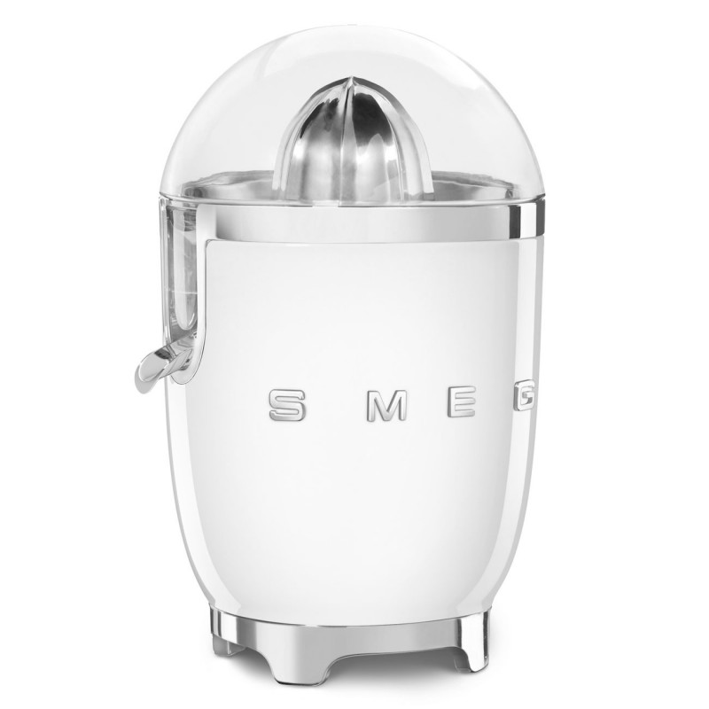Storcător electric de citrice Smeg CJF11WHEU, 70 W, sistem anti-picurare, bază antiderapantă, alb