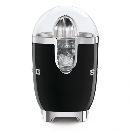 Storcător electric de citrice Smeg CJF11BLEU, 70 W, sistem anti-picurare, bază antiderapantă, negru