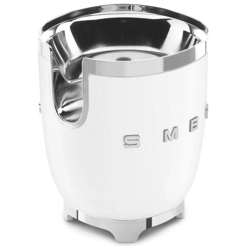 Storcător electric de citrice Smeg CJF11WHMEU, 70 W, sistem anti-picurare, bază antiderapantă, alb mat