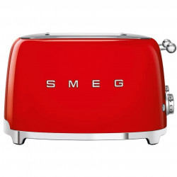Prăjitor de pâine SMEG 50's Style TSF03RDEU, 2000 W, 4 felii, 6 niveluri, Tava pentru firimituri, Cablu integrat, Oțel inoxidabil, Roșu