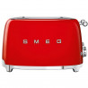 Prăjitor de pâine SMEG 50's Style TSF03RDEU, 2000 W, 4 felii, 6 niveluri, Tava pentru firimituri, Cablu integrat, Oțel inoxidabil, Roșu