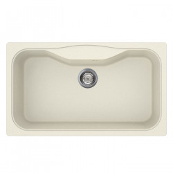 Chiuvetă de bucătărie Smeg LSEG860P, 86 cm, material rezistent la zgârieturi, ușor de curățat, crem