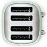 Prăjitor de pâine SMEG 50's Style TSF03PGEU, 2000 W, 4 felii, 6 niveluri, Tava pentru firimituri, Cablu integrat, Oțel inoxidabil, Verde
