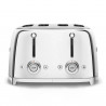 Prăjitor de pâine SMEG 50's Style TSF03SSEU, 2000 W, 4 felii, 6 niveluri, Tava pentru firimituri, Cablu integrat, Oțel inoxidabil, Argintiu