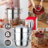 Extractor de suc Klausberg KB 9032, 28 cm, 8 litri, 4 piese, pentru plite cu inducție, din oțel inoxidabil