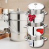 Extractor de suc Klausberg KB 9032, 28 cm, 8 litri, 4 piese, pentru plite cu inducție, din oțel inoxidabil