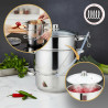 Extractor de suc Klausberg KB 9032, 28 cm, 8 litri, 4 piese, pentru plite cu inducție, din oțel inoxidabil