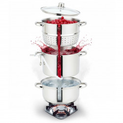 Extractor de suc Klausberg KB 9032, 28 cm, 8 litri, 4 piese, pentru plite cu inducție, din oțel inoxidabil