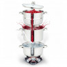 Extractor de suc Klausberg KB 9032, 28 cm, 8 litri, 4 piese, pentru plite cu inducție, din oțel inoxidabil