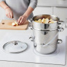 Extractor de suc Klausberg KB 9032, 28 cm, 8 litri, 4 piese, pentru plite cu inducție, din oțel inoxidabil
