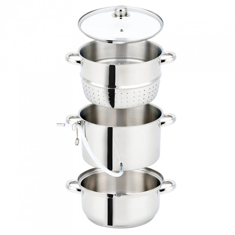 Extractor de suc Klausberg KB 9032, 28 cm, 8 litri, 4 piese, pentru plite cu inducție, din oțel inoxidabil
