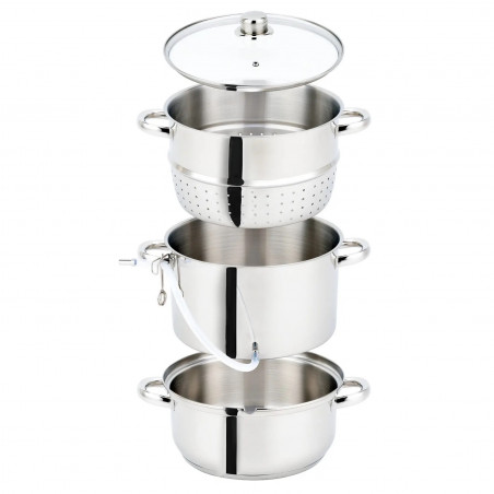 Extractor de suc Klausberg KB 9032, 28 cm, 8 litri, 4 piese, pentru plite cu inducție, din oțel inoxidabil