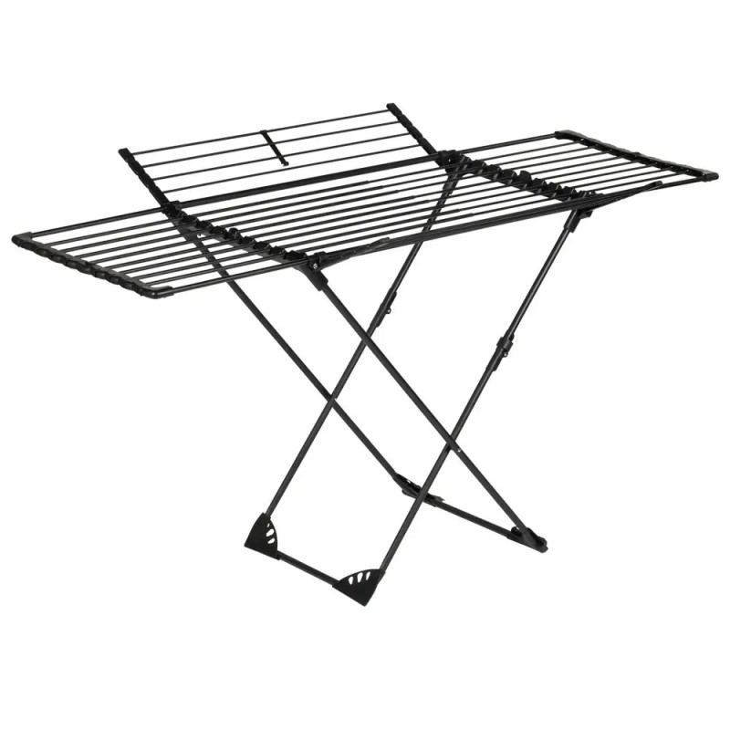 Uscător de haine KH 2043, 27 m, până la 20 kg, pliabil, oțel, negru