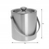 Formă de înghețată Kinghoff KH 1243, 1,5 l, Ø15 cm, perete dublu, mâner pentru transport ușor, oțel inoxidabil