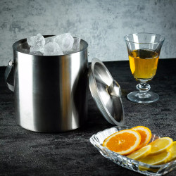 Formă de înghețată Kinghoff KH 1243, 1,5 l, Ø15 cm, perete dublu, mâner pentru transport ușor, oțel inoxidabil