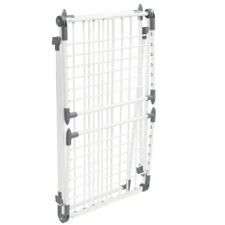 Uscător de rufe pliabil Kinghoff KH 2041, 25 m, până la 20 kg, capete antiderapante, oțel, alb/gri
