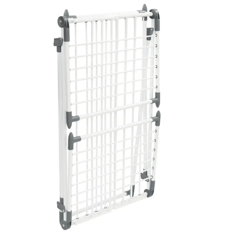 Uscător de rufe pliabil Kinghoff KH 2041, 25 m, până la 20 kg, capete antiderapante, oțel, alb/gri
