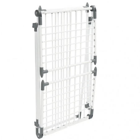 Uscător de rufe pliabil Kinghoff KH 2041, 25 m, până la 20 kg, capete antiderapante, oțel, alb/gri