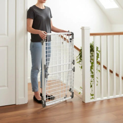 Uscător de rufe pliabil Kinghoff KH 2041, 25 m, până la 20 kg, capete antiderapante, oțel, alb/gri