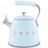 Ceainic cu fluier Smeg CKLW2001PB, 2,3 l, Inducție, Mâner care nu se încălzește, Oțel, Albastru pastel