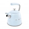 Ceainic cu fluier Smeg CKLW2001PB, 2,3 l, Inducție, Mâner care nu se încălzește, Oțel, Albastru pastel