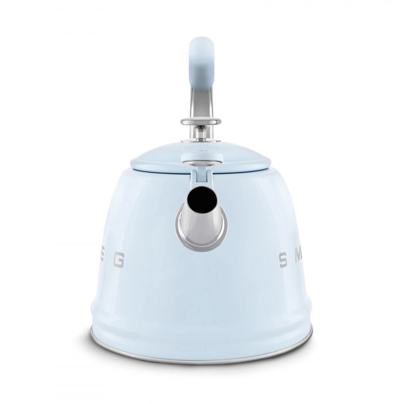Ceainic cu fluier Smeg CKLW2001PB, 2,3 l, Inducție, Mâner care nu se încălzește, Oțel, Albastru pastel