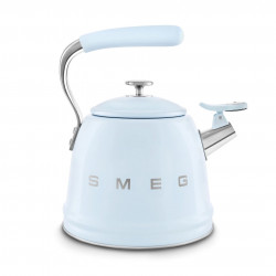 Ceainic cu fluier Smeg CKLW2001PB, 2,3 l, Inducție, Mâner care nu se încălzește, Oțel, Albastru pastel