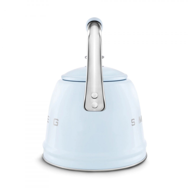 Ceainic cu fluier Smeg CKLW2001PB, 2,3 l, Inducție, Mâner care nu se încălzește, Oțel, Albastru pastel